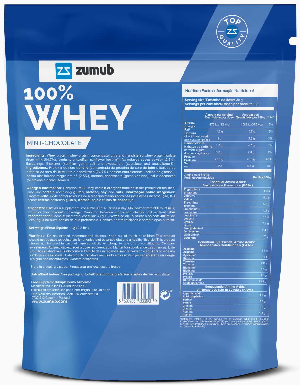 Zumub 100% Whey 500g