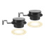 Solcellebelysning LED 2-pk Ø12 cm