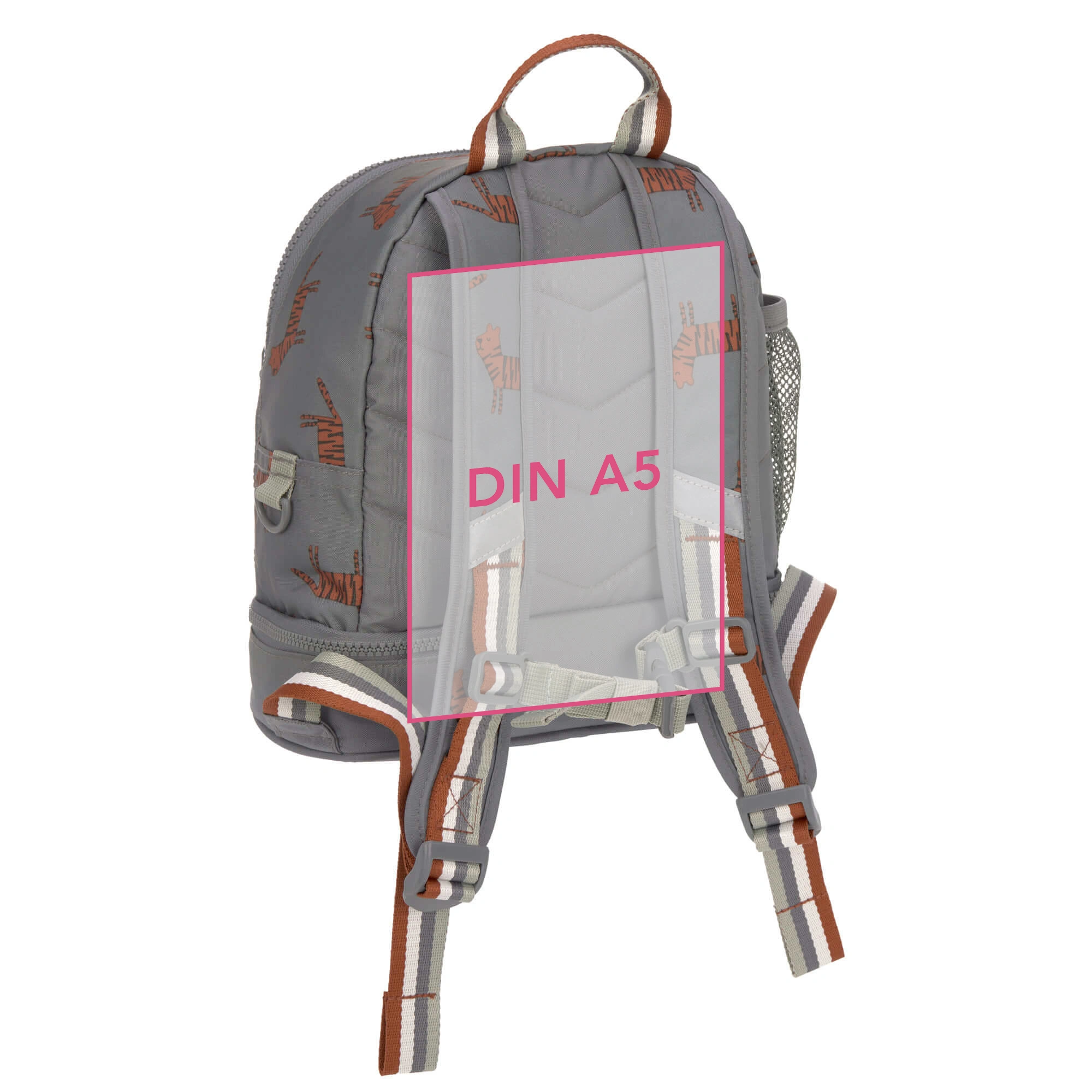 Kindergartenrucksack SAFARI TIGER in anthrazit
