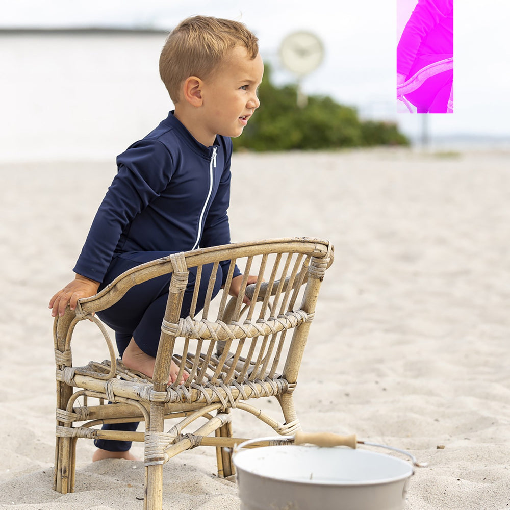 Køb Petit Crabe Blue Lou Basic Badeheldragt L/S