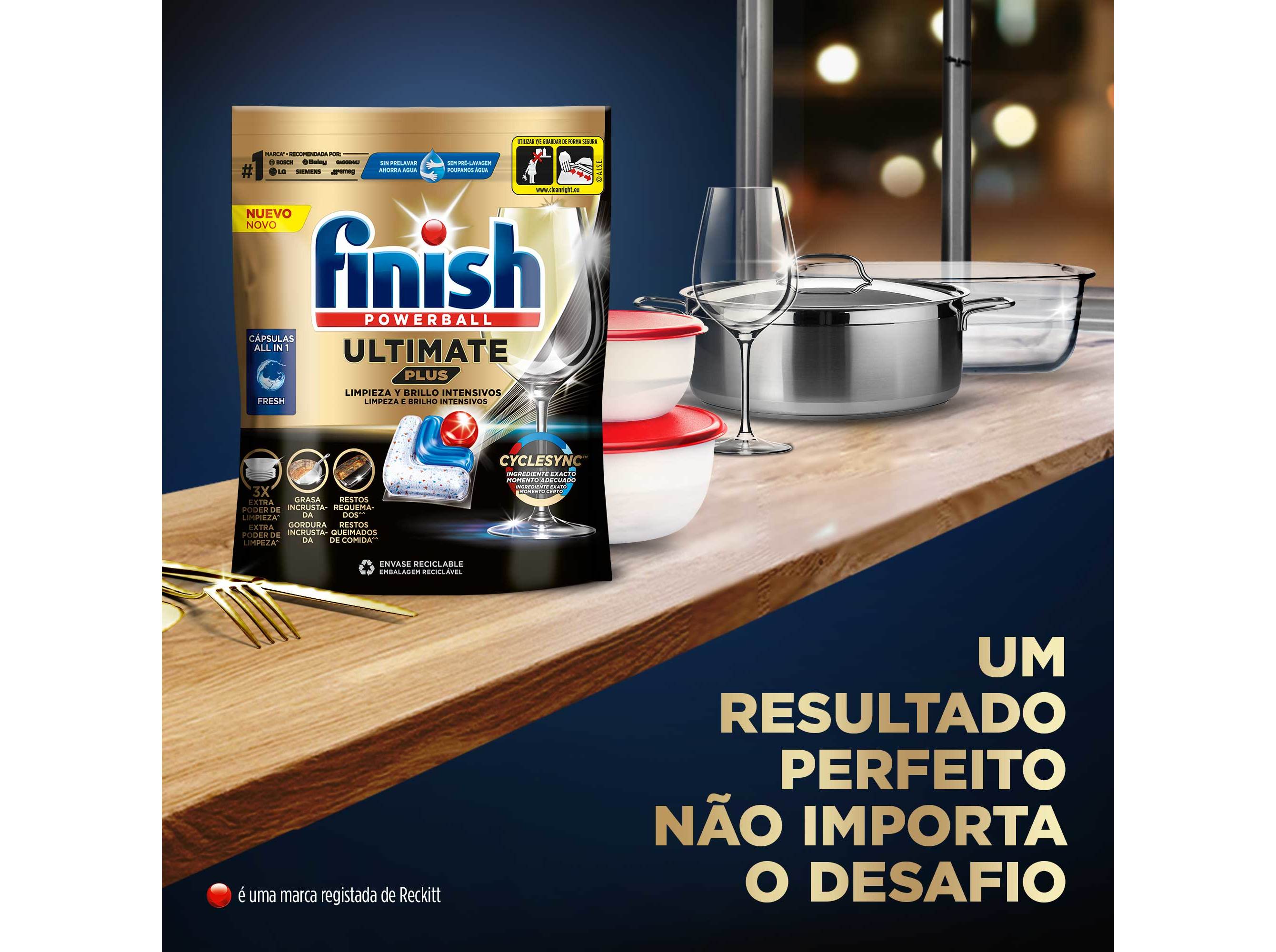 DETERGENTE LOIÇA MÁQUINA FINISH ULTIMATE PLUS REGULAR 36PASTILHAS