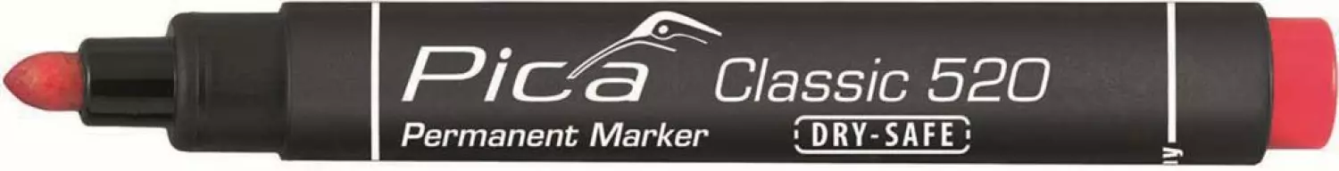 Pica 520/40 Permanent Marker - Rond - Rood - 1-4mm