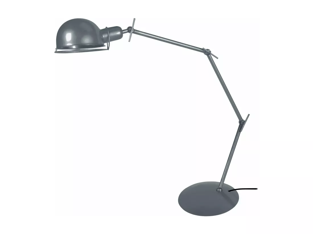 Lampe de bureau articulé métal aluminium 60 cm.