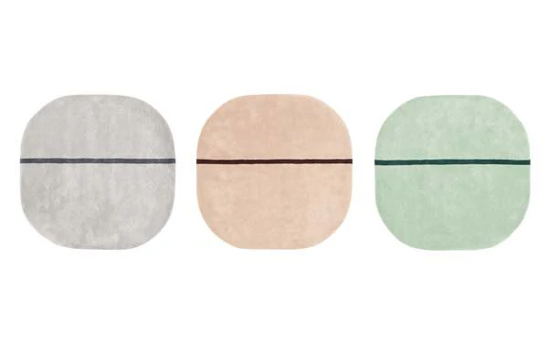 Normann Copenhagen  Oona Carpet, mint - 140 x 140 cm.