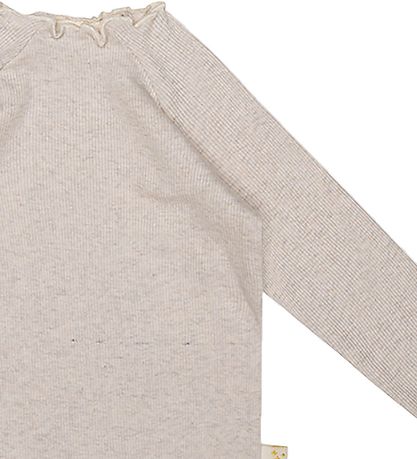 That's Mine Bluse - Micka - Rib - Light Brown Melange