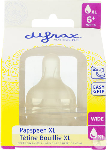 Difrax Tétine Bouillie XL 6+ Mois 2 Pièces