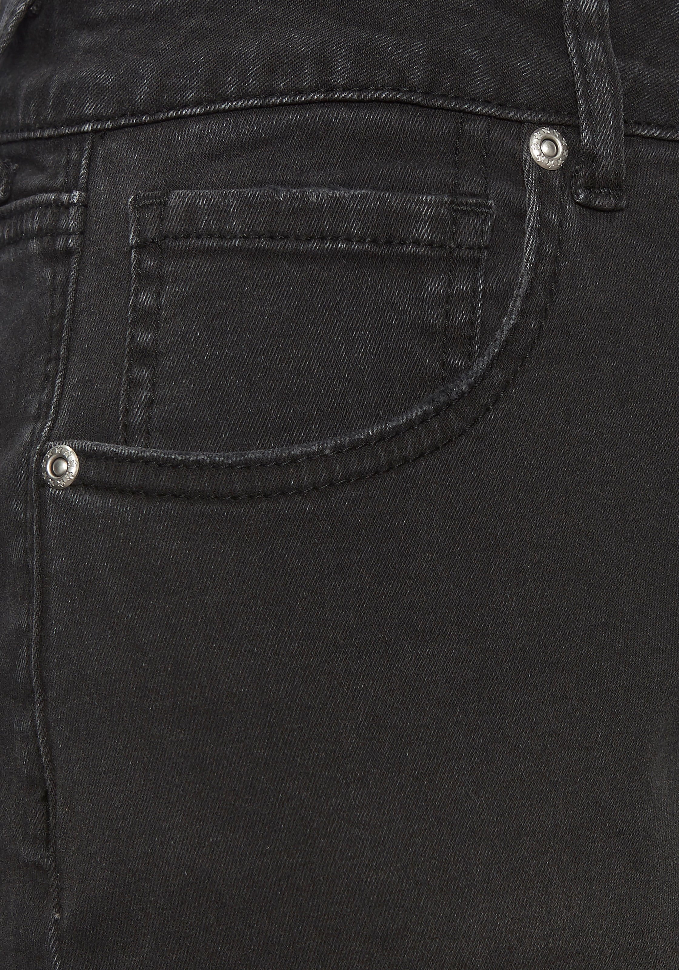 LASCANA Mom-Jeans mit hohem Bund. elastische Denimware