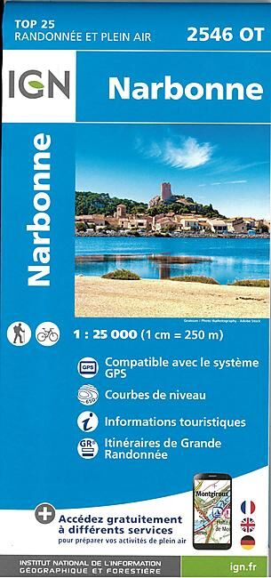 IGN - TOP25 2546OT NARBONNE 1 25 000