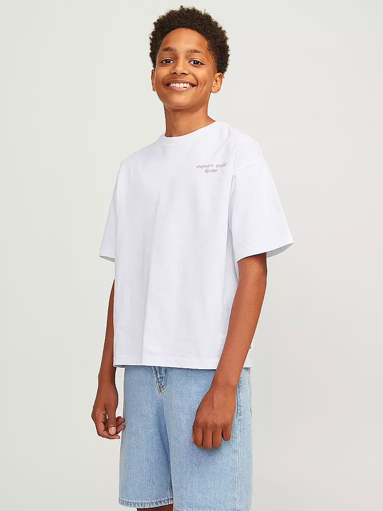 JACK & JONES Jungen T-Shirt  JORNOHO  weiss