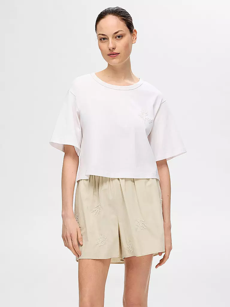 SELECTED FEMME T-Shirt SLFMARITA weiss