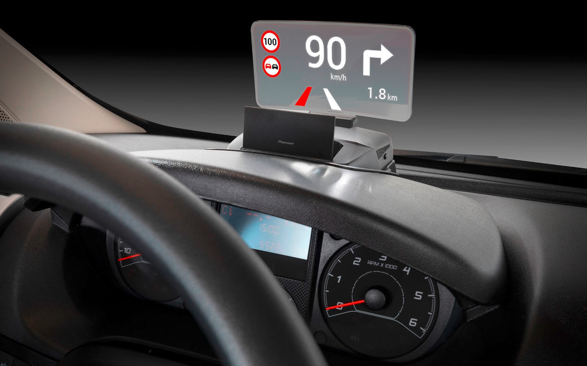 Pioneer Headup-Display Erweiterung für Fiat Ducato 8