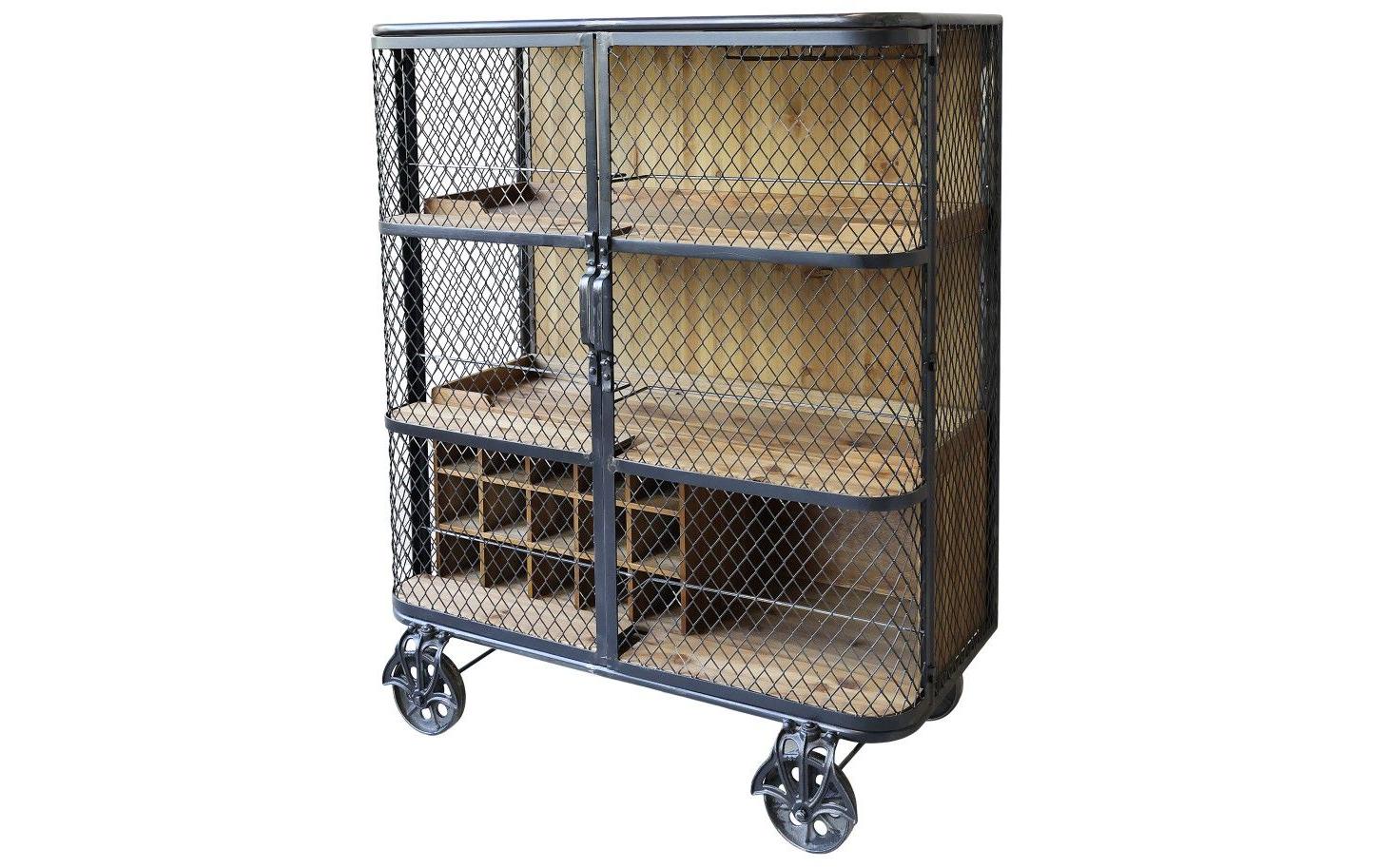 Bartrolley 49.5 cm x 116.5 cm, Nature/Schwarz<br>Barschrank