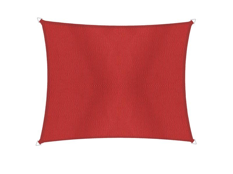 Windhager Sonnensegel Cannes, 2 x 3 m, Eckig, Rot Schattentuch für Terrasse oder Balkon