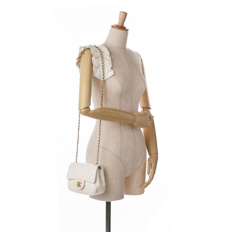 Chanel Vintage Chanel Crossbody Bag White