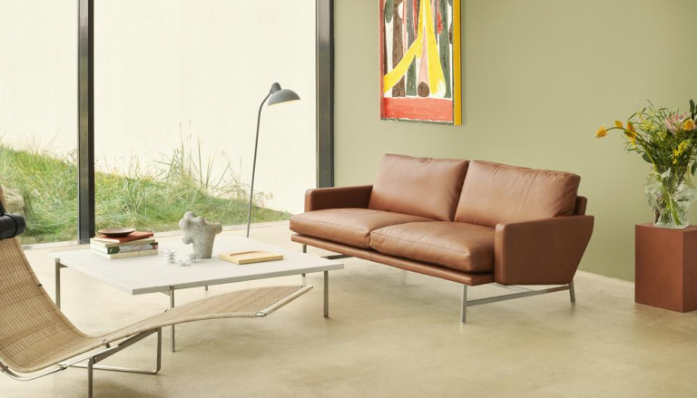 Fritz Hansen Lissoni 2-zits bank Christianshavn Orange/Red 1131