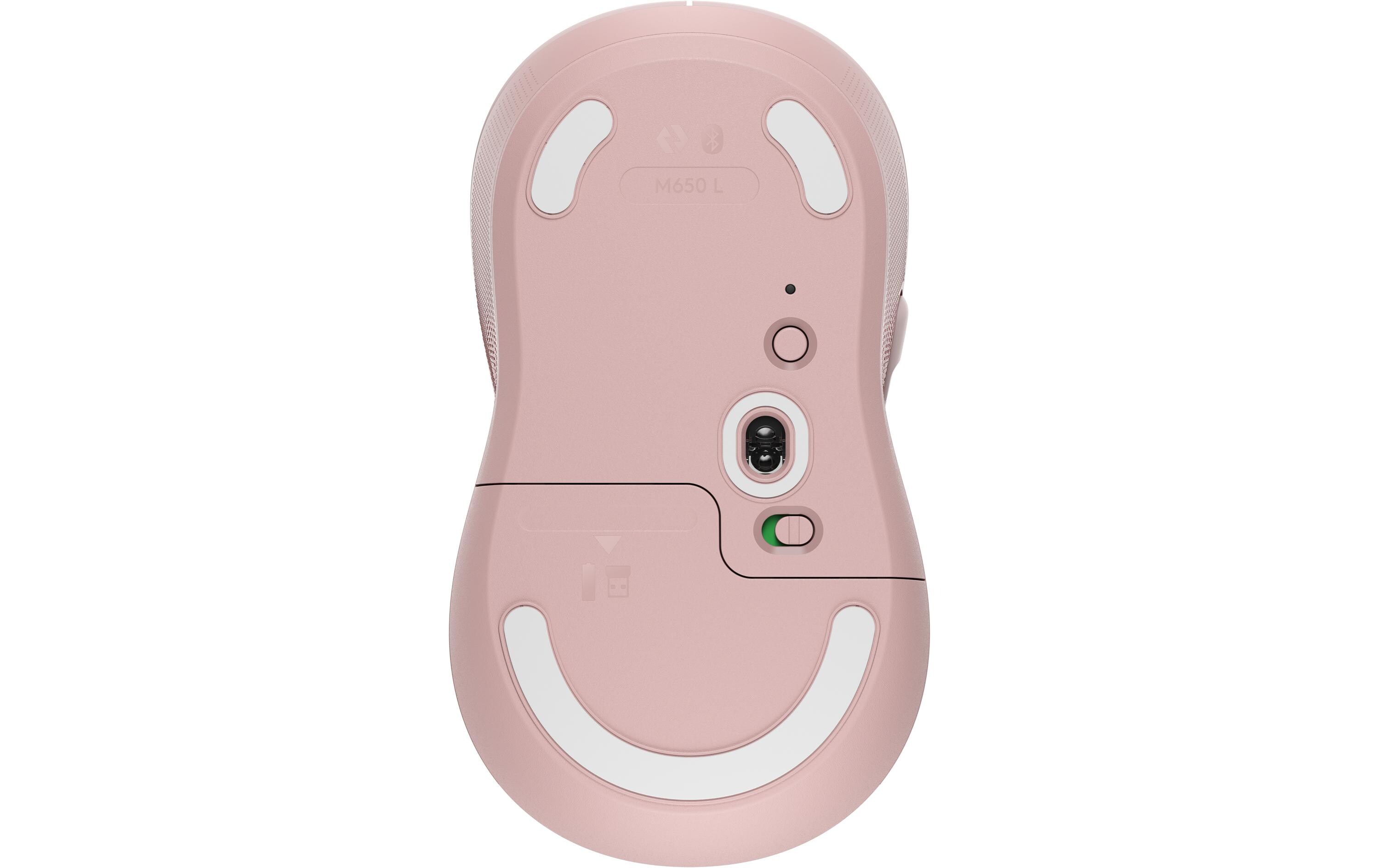 Maus Signature M650 L RosaPräzise Wireless-Maus mit «Logitech SilentTouch»-Technologie