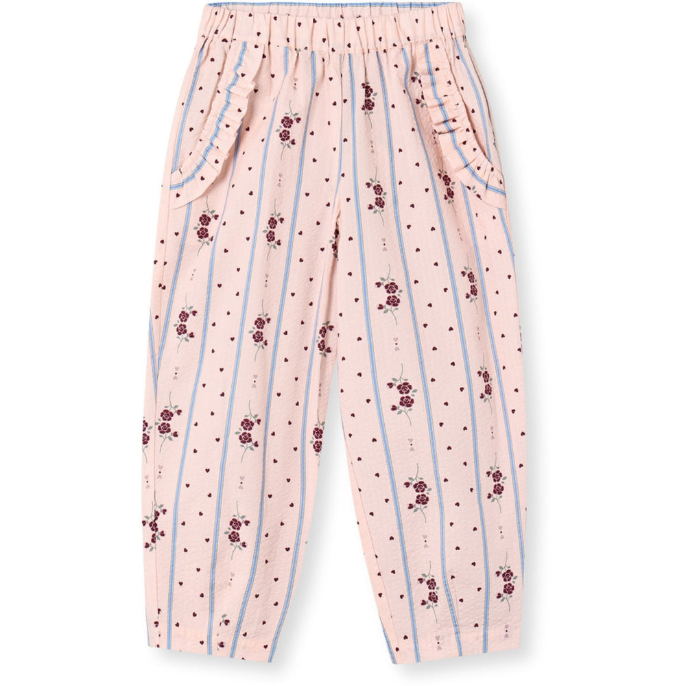 Køb Fliink Chalk Pink Aop Colombe Ruffle Bukser