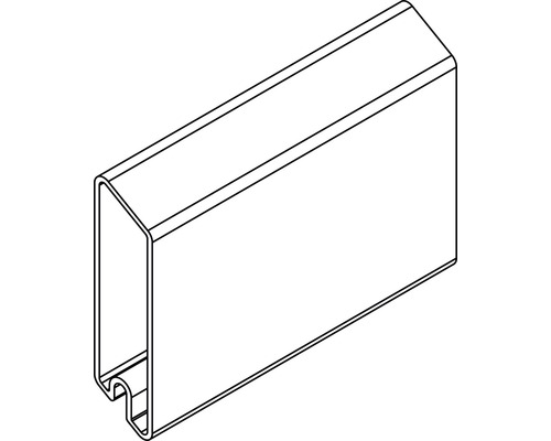 Enkel profiel Osmo Alu-Gevelbekleding Rhombus 6,8 x 200 x 1,9 cm antraciet