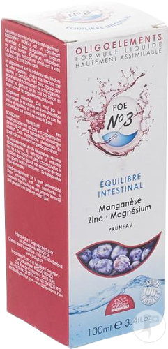 Bioligophyt Bioligo Poe N°3 Pruneau Complément Alimentaire Avec Oligoéléments 100ml