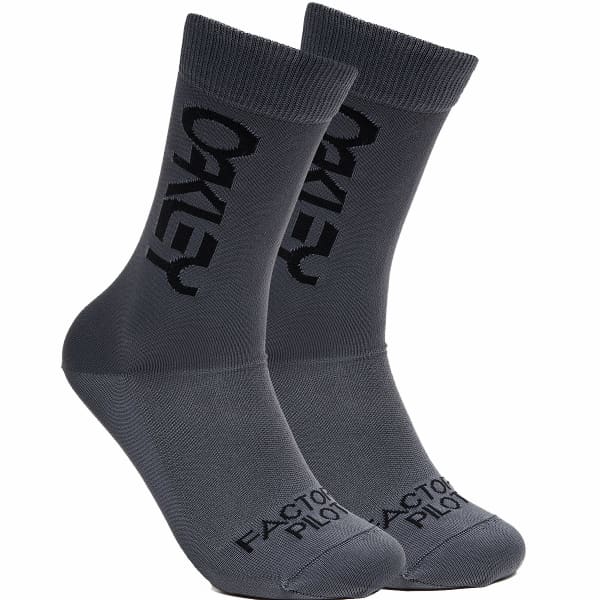 OAKLEY FACTORY PILOT MTB SOCKS FORGED IRON