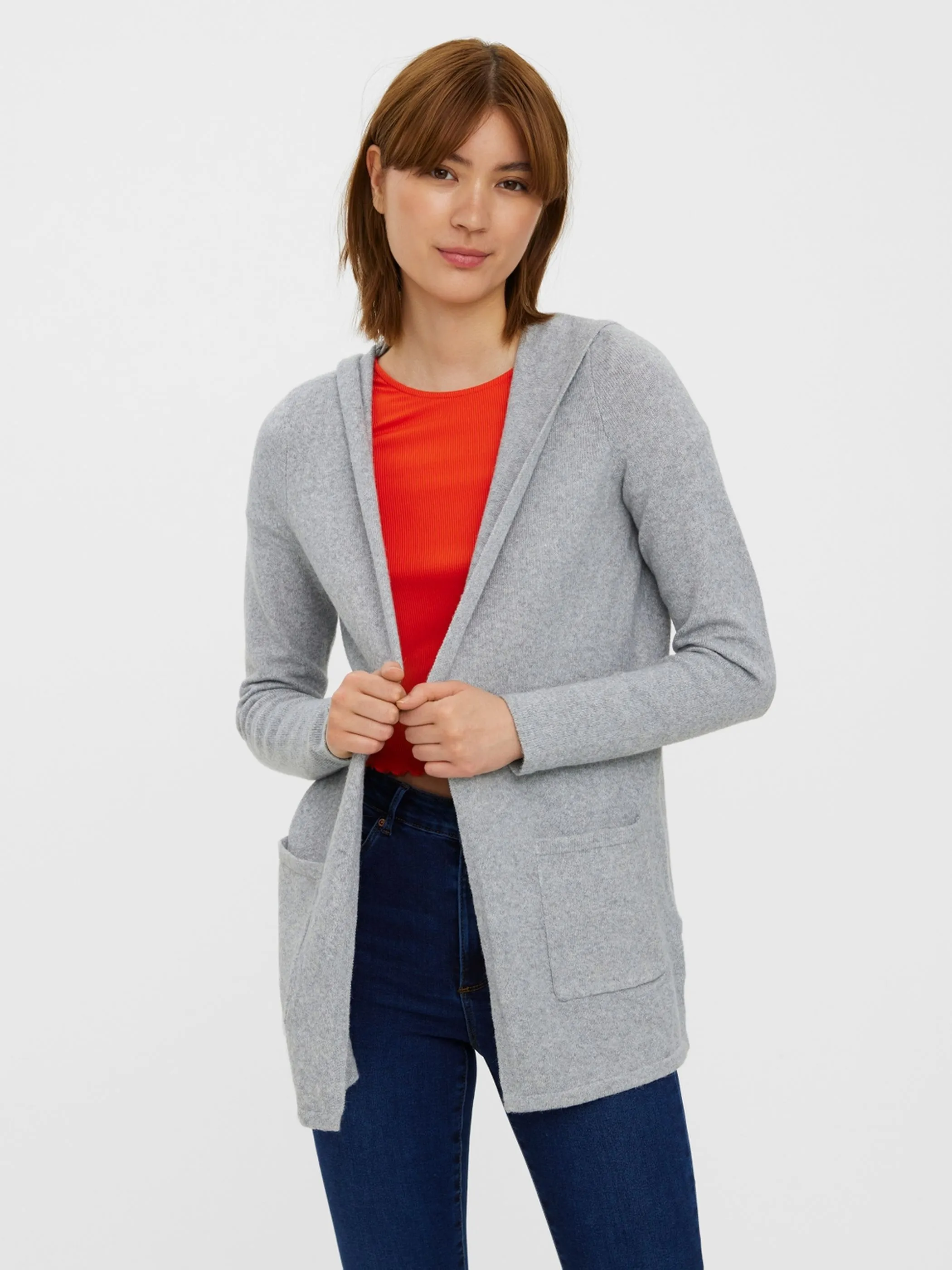 Vero Moda VMDOFFY LS OPEN HOOD Longcardigan