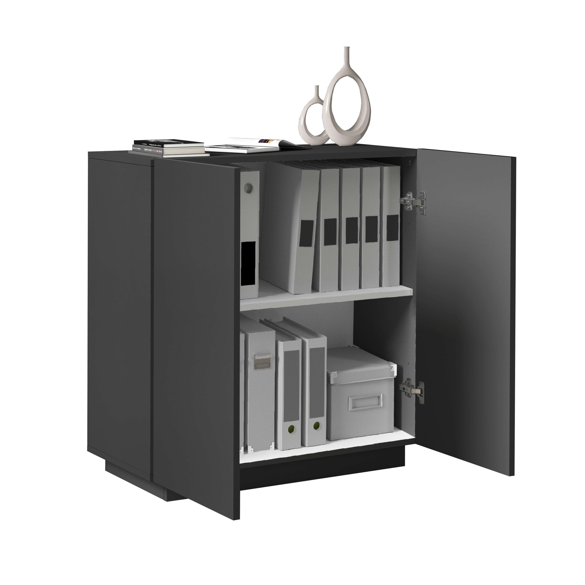 INOSIGN Aktenschrank »Essential, Mehrzweckschrank, Büroschrank mit 2 Türen« & verstellbaren Einlegeböden, Höhe 86 oder 166 cm, Made in Italy