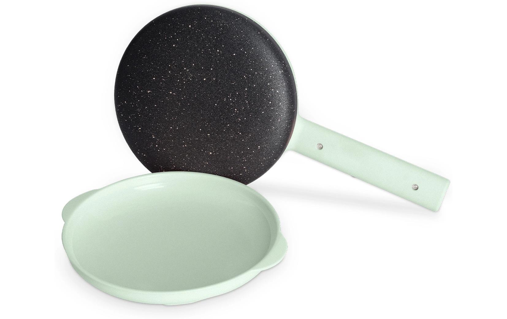Crêpe Maker 600 W, PastellgrünCrepesmaschine im Retro-Stil