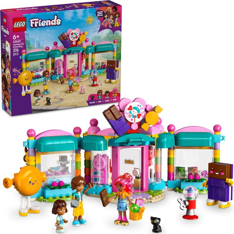 LEGO Friends - Heartlake City Snoepwinkel - Speelgoedwinkel - Inclusief 2 Poppetjes en Kat Figuur