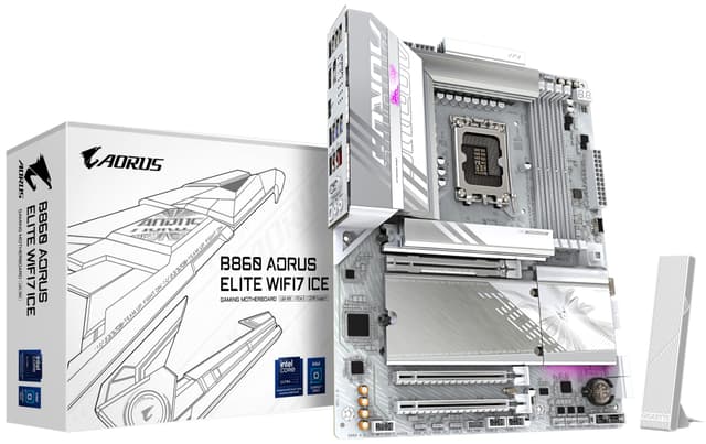 Gigabyte B860 A ELITE WF7 ICE bundkort