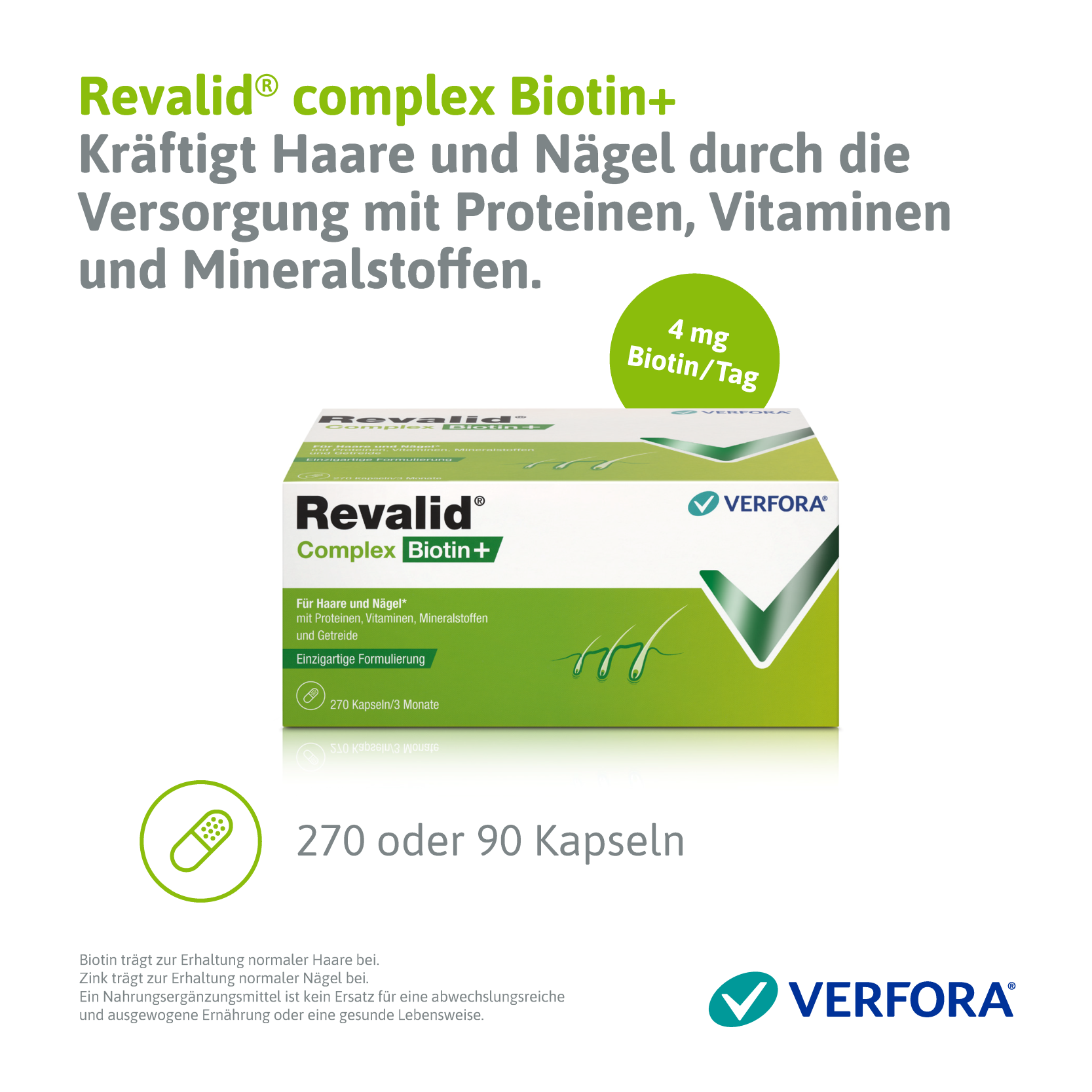 REVALID Complex Biotin  Kaps Blist 270 Stk