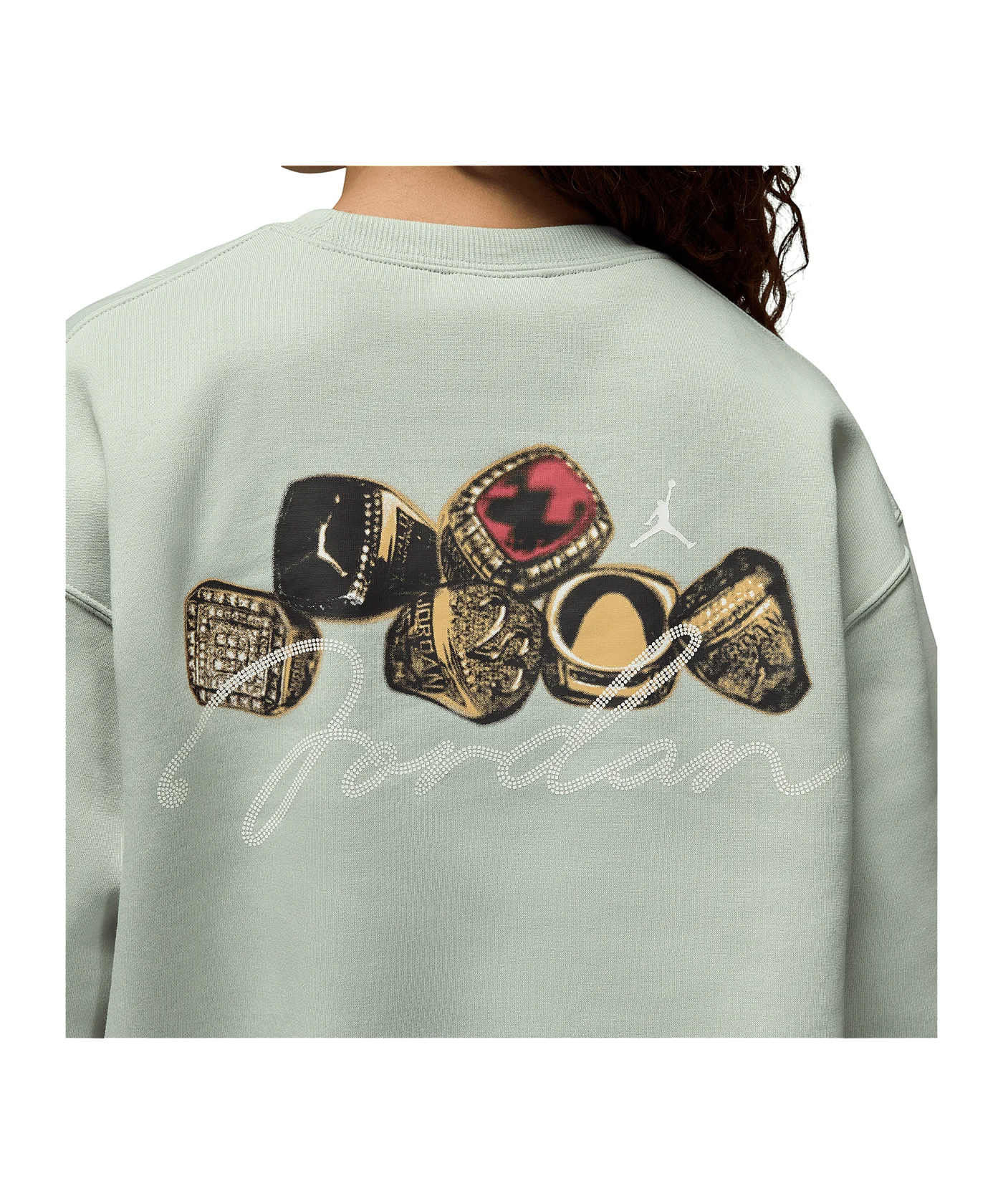 Jordan Brooklyn Fleece Crewneck Sweatshirt Damen Grün F017