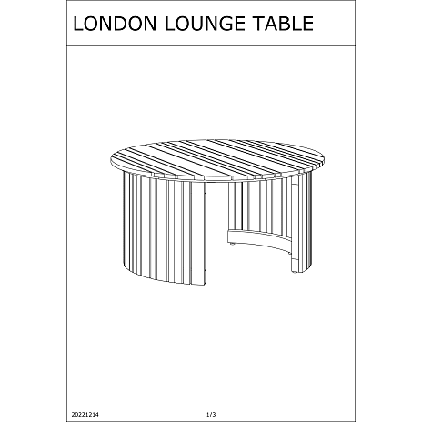 London loungebord - akacietæ