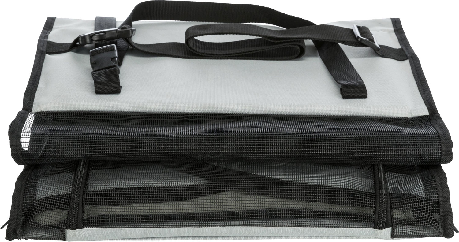 Jollypaw Hunde Autositz 44×37×40 cm grau/schwarz
