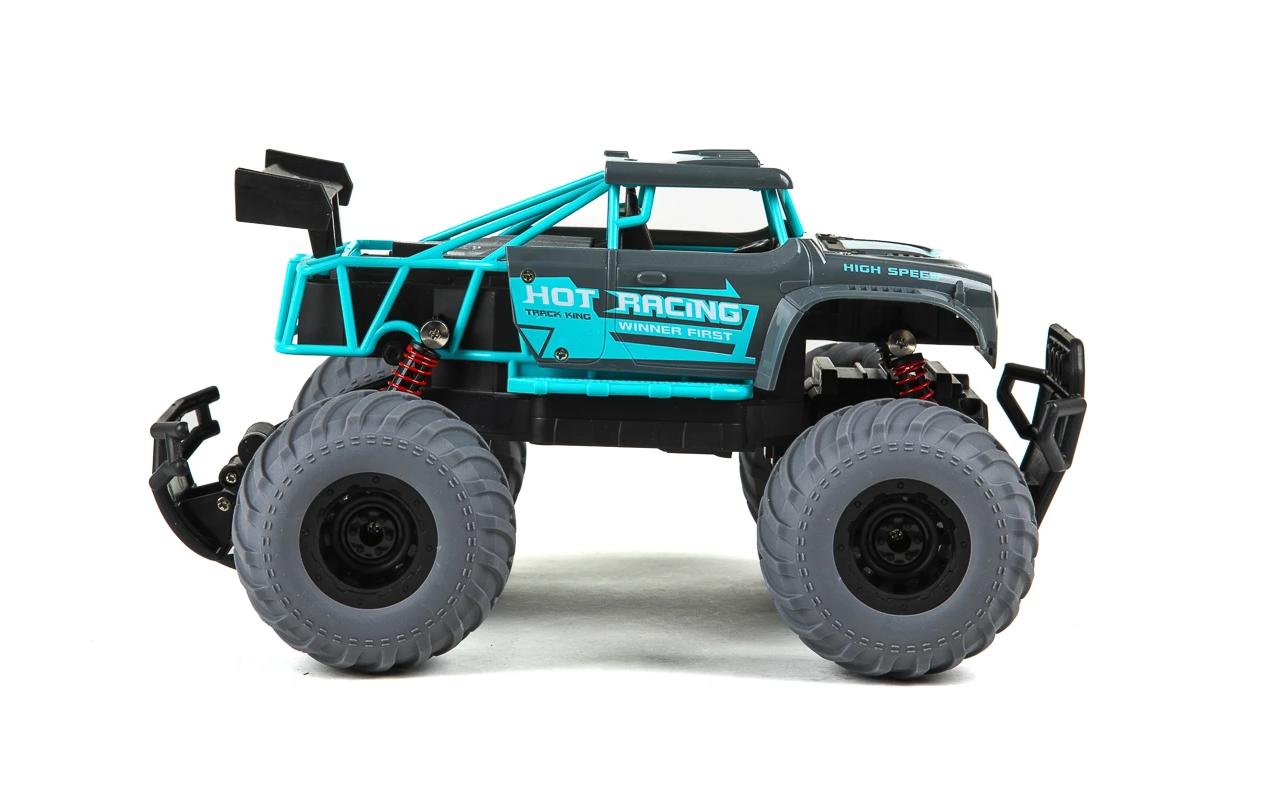 Monster Truck Hot Racing Blau, 1:14Akku-Betriebenes RC Off-Road Auto für Kinder ab 6 Jahren