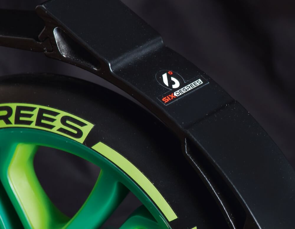 SIX DEGREES Aluminium Scooter 205 mm grün