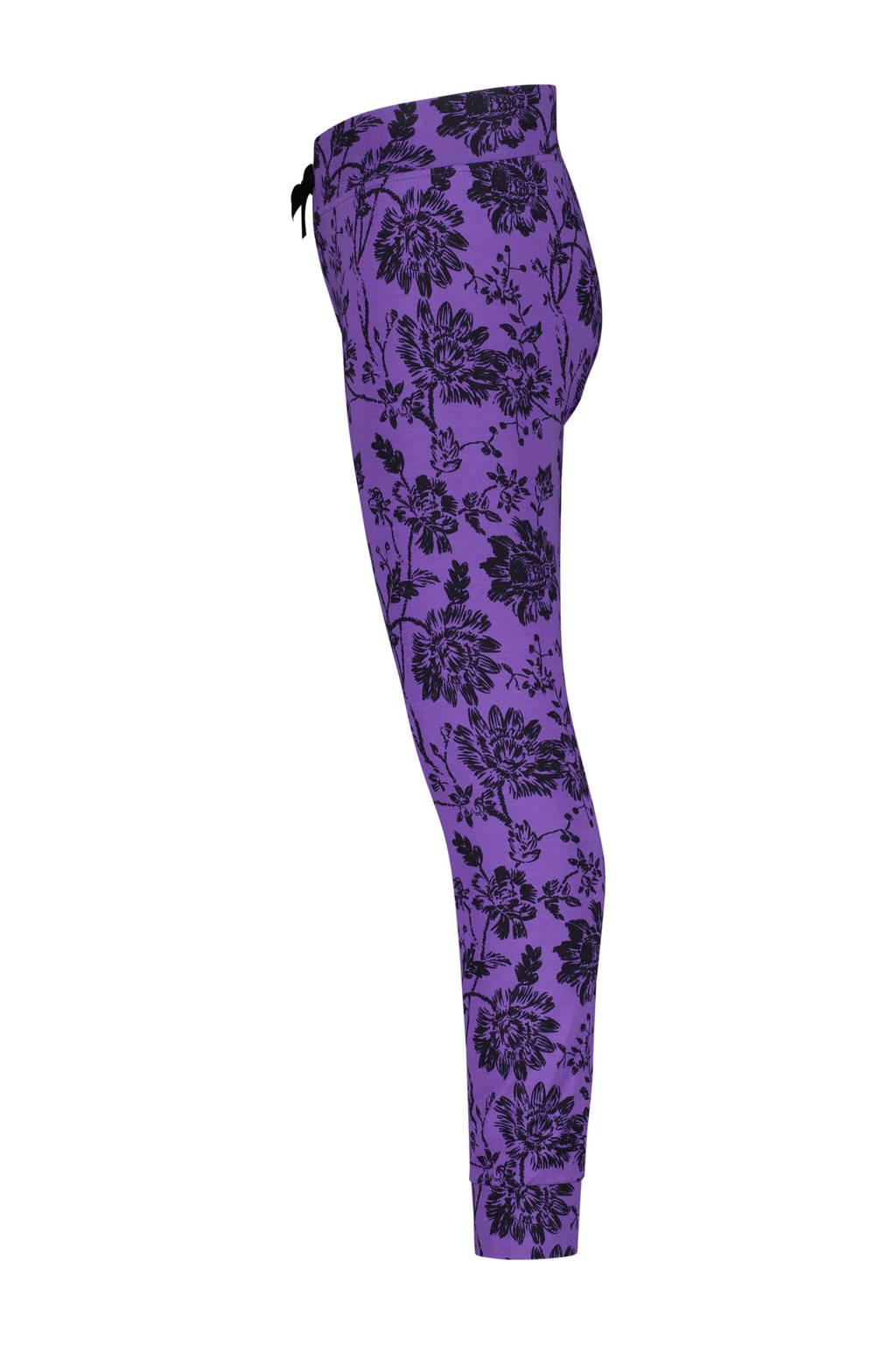 Vingino pyjama Wayra met all over print paars/zwart