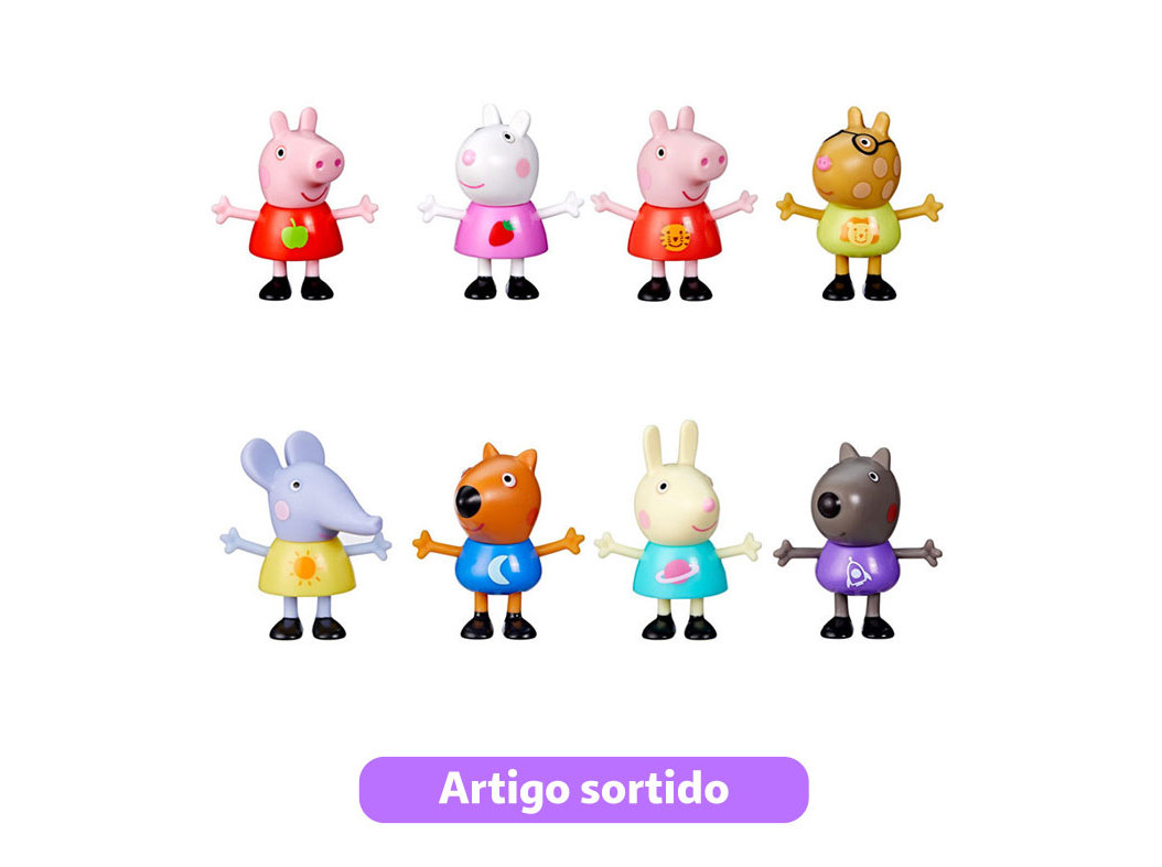 OS MELHORES AMIGOS PEPPA PIG 12.7X16.2X4.4CM MODELOS SORTIDOS