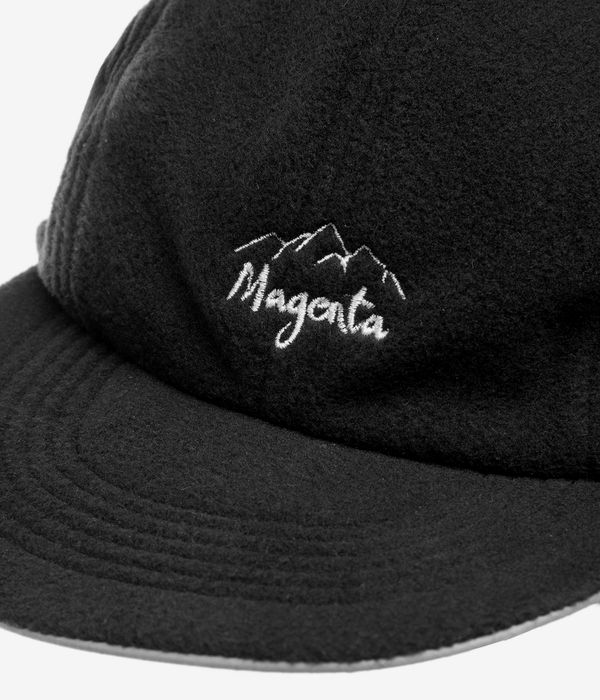 Magenta Reversible Flap Cap (natural black)