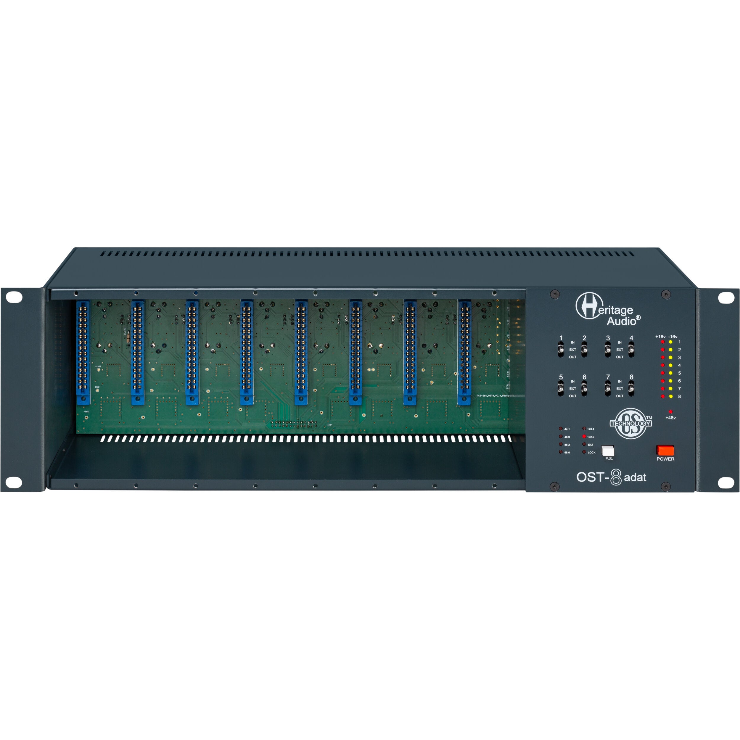 Heritage Audio OST-8 adat rack voor 500-serie met ADAT