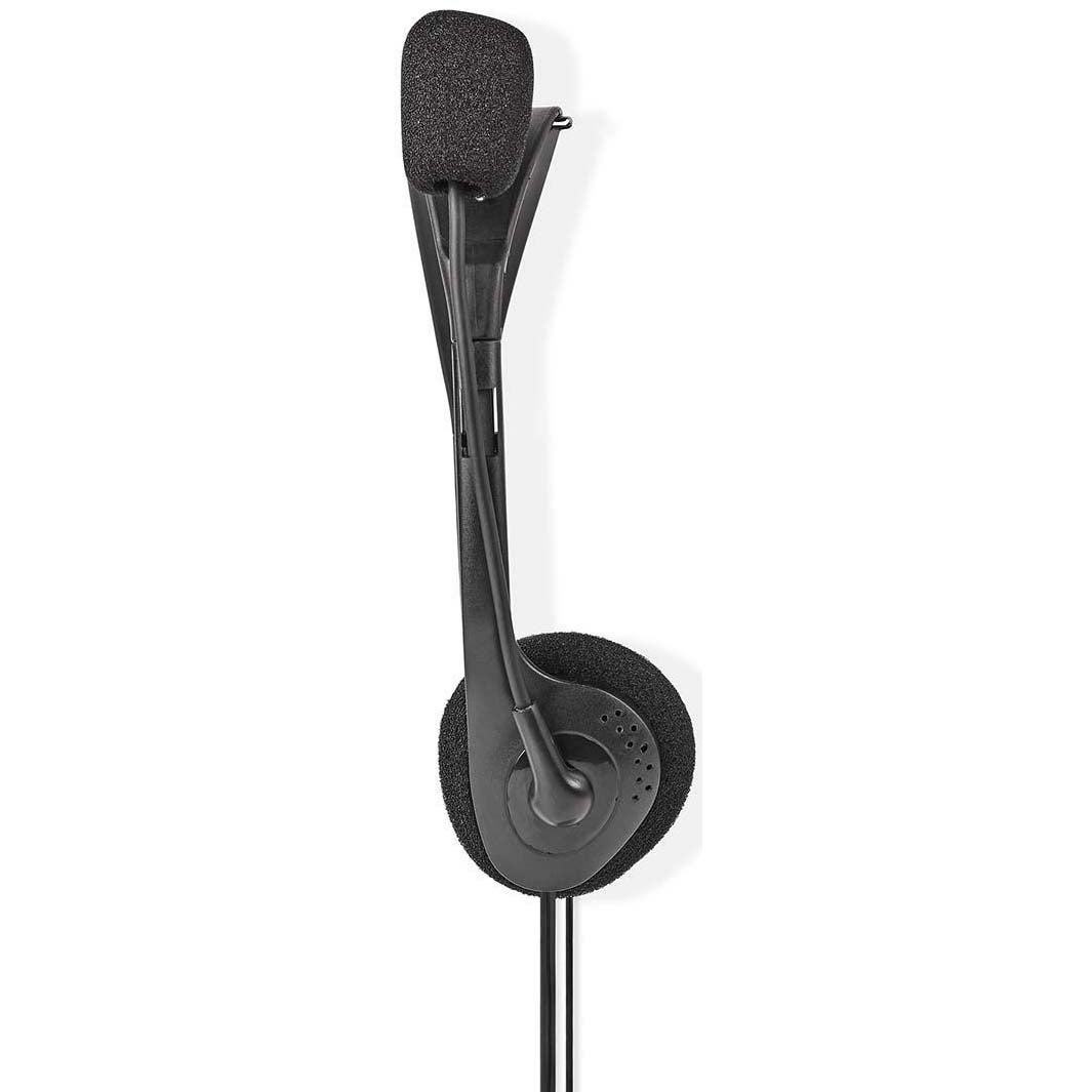 Nedis CHST100BK on-ear stereo PC-headset zwart
