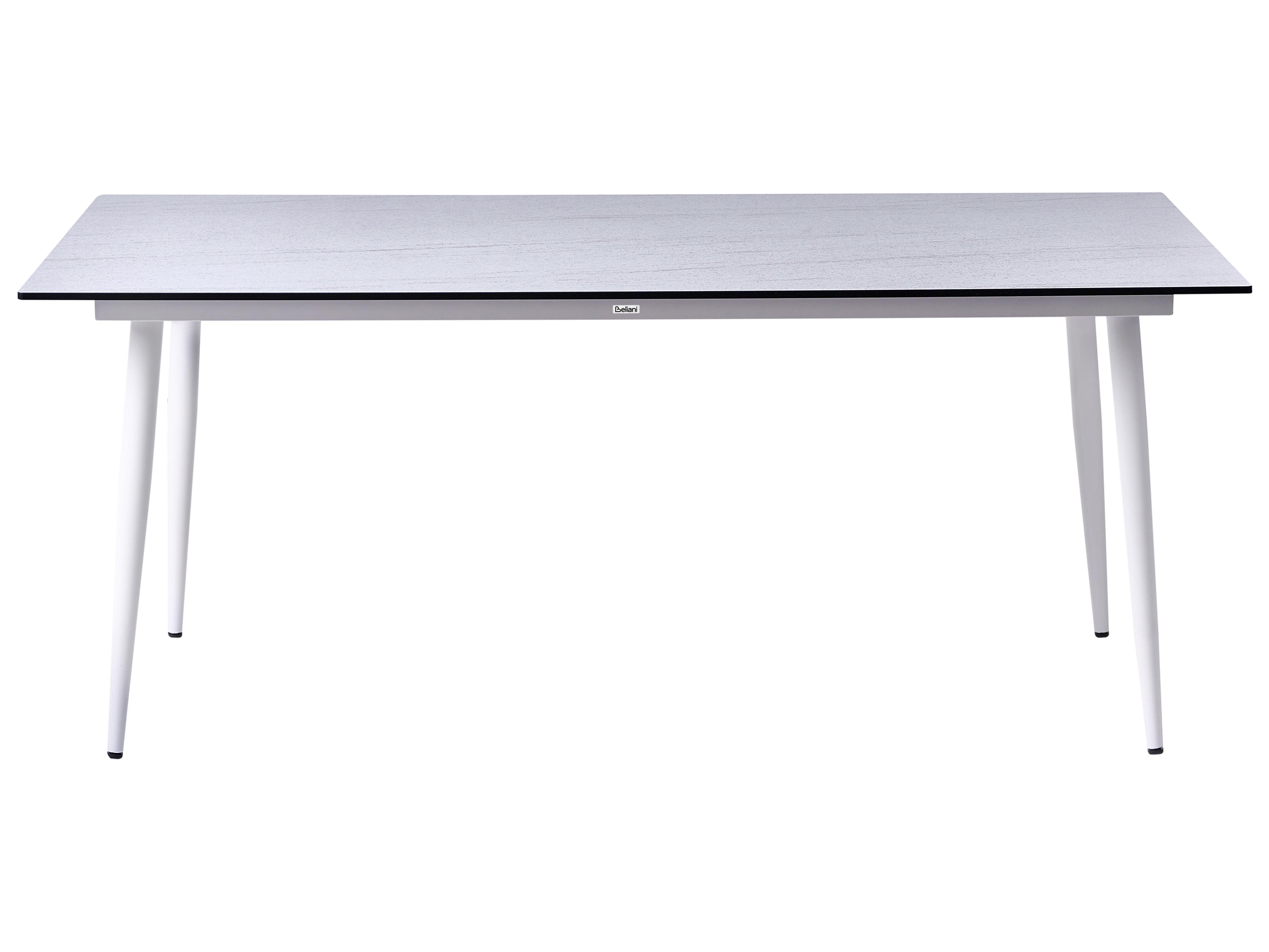 Tuin eettafel TOLENTINO 180 cm 90 cm Steeneffect Travertijn-effect