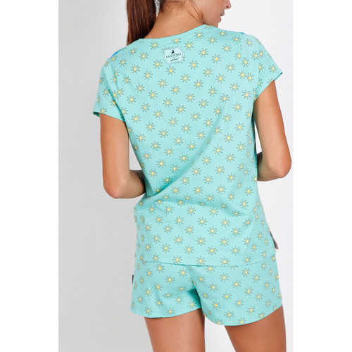 Admas - Camiseta de pijama corto Hola Verano Santoro azul Azul