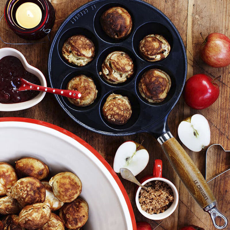 Le Creuset Æbleskivepande i Støbejern 20cm Matte Black Matte black