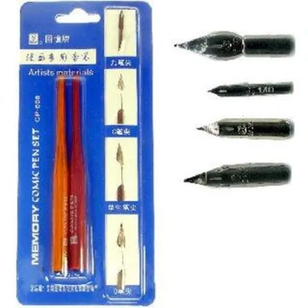 Koh-I-Noor Schriftfederhalter / Kalligrafie Set 2 + 4 Zeichenfedern