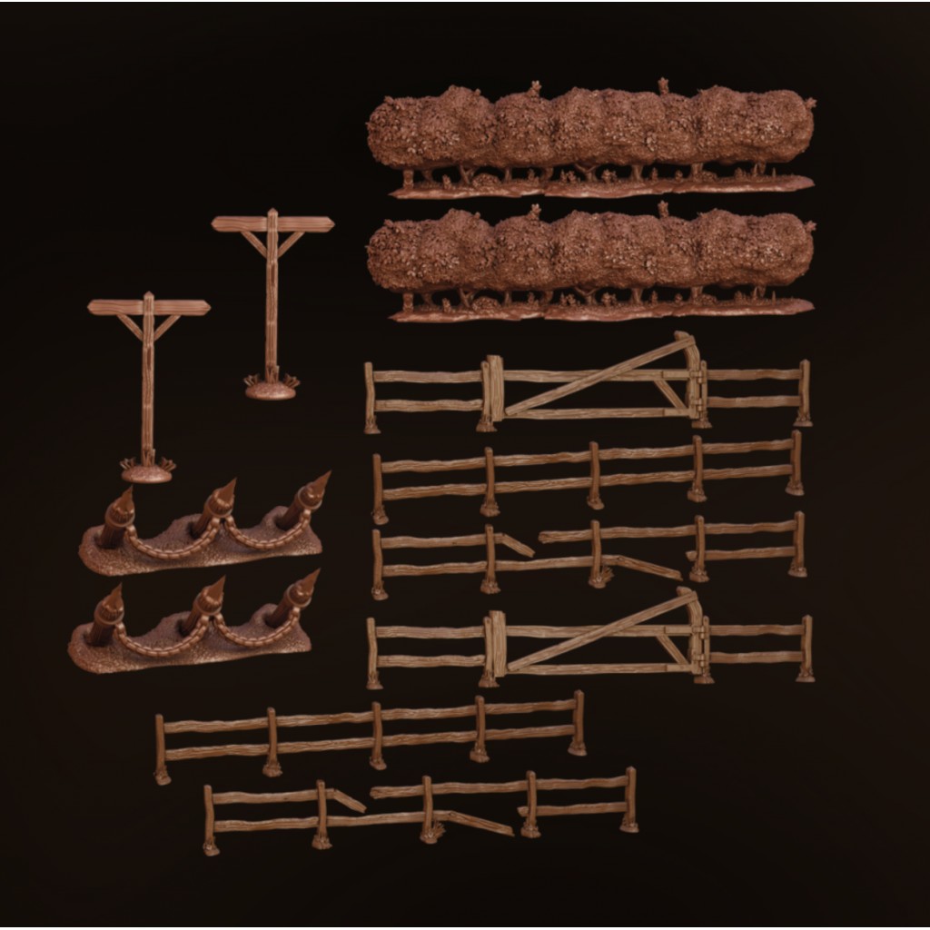 Terrain Crate: Battlefield Fences & Hedges