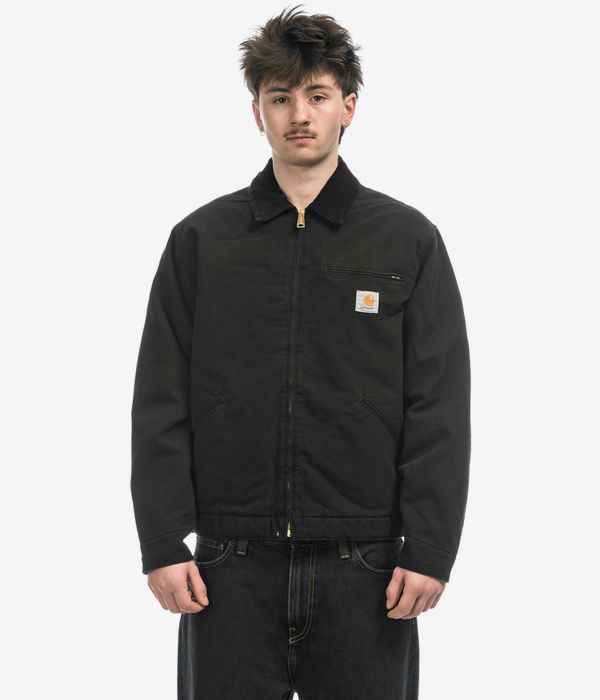 Carhartt WIP OG Detroit Dearborn Jacke (black aged canvas)