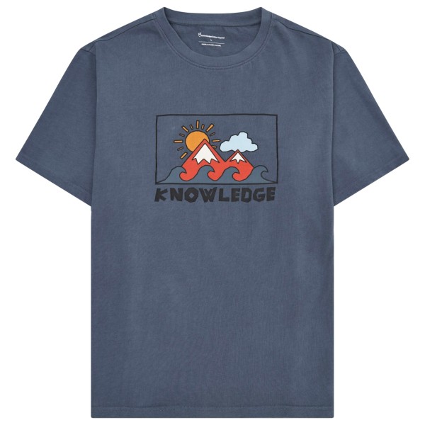 KnowledgeCotton Apparel - Regenerative Organic Cotton Front Print T-Shirt - T-shirt