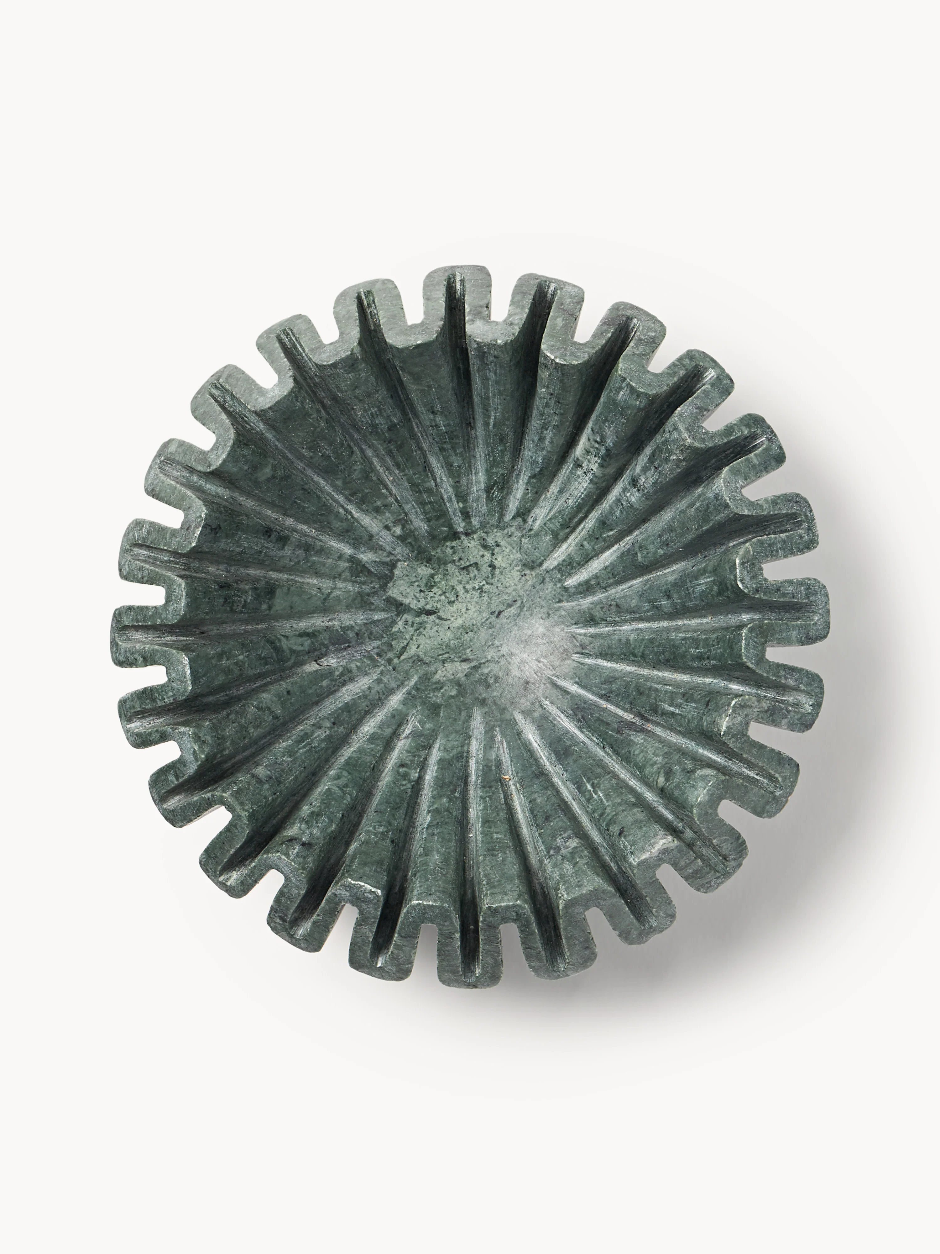 Handgemaakte marmeren decoratieve schaal Santorini, Ø 18 cm