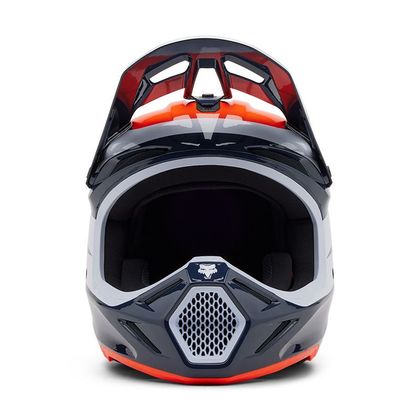 Casque cross Fox V3 DIVIDER 2025 - Bleu / Rouge