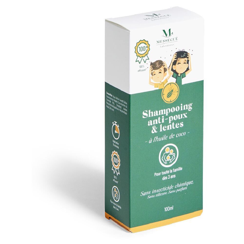 Shampoing Anti-poux et Lente à l'huile de coco 100ml